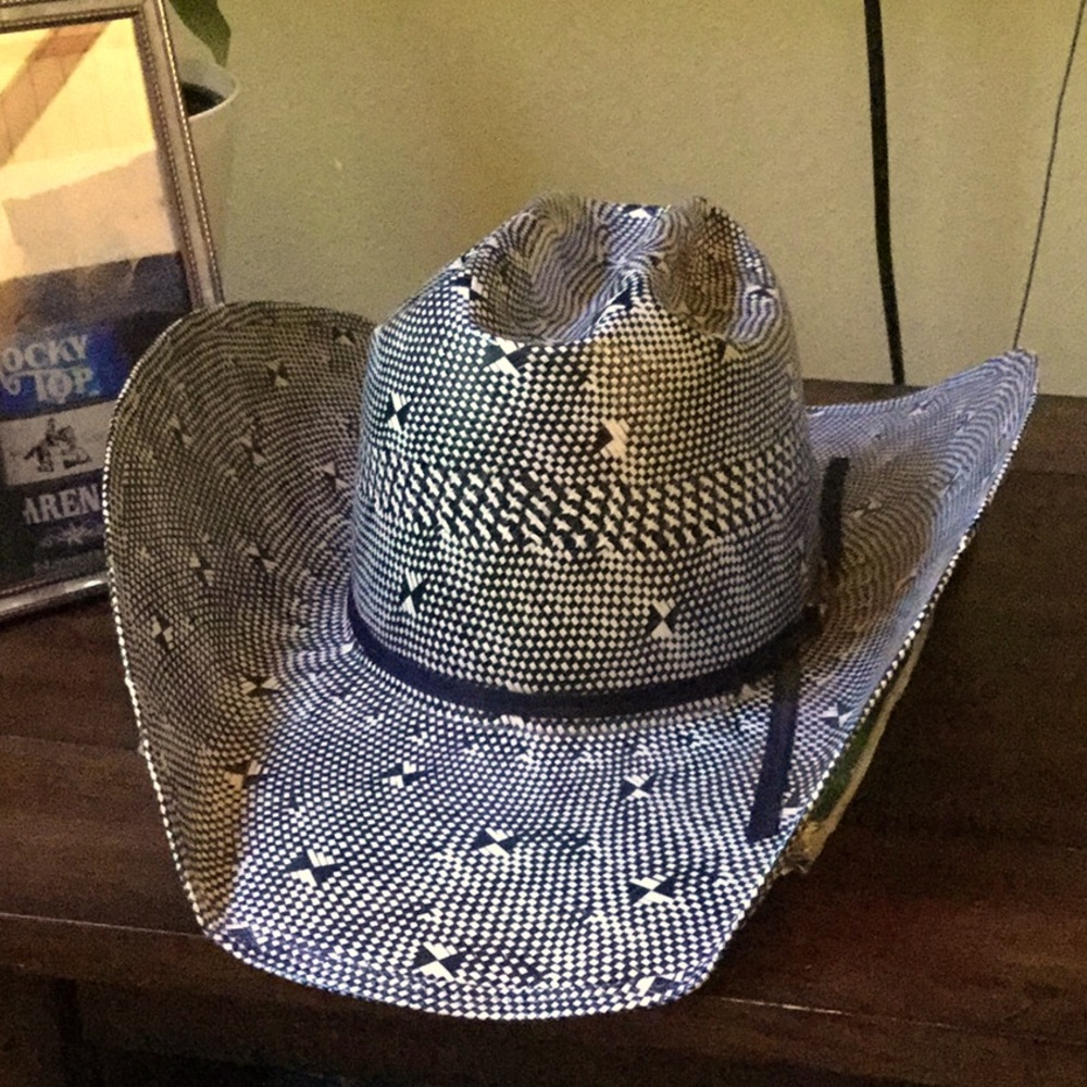 American straw hat reining cutting rodeo horse show ranch riding equestrian